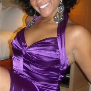 Fabulous purple cocktail dress